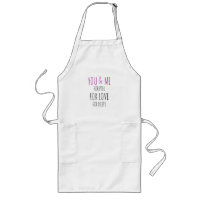 You And Me Forever Wedding Engagement Party Apron