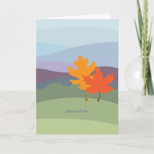 You and Me Greeting Card