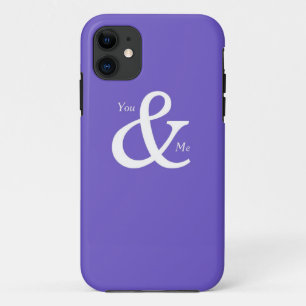 You and Me in Purple iPhone 11 Case