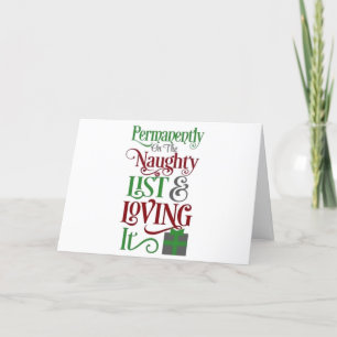 YOU AND ME - ON THE ***NAUGHTY LIST TOGETHER**** HOLIDAY CARD