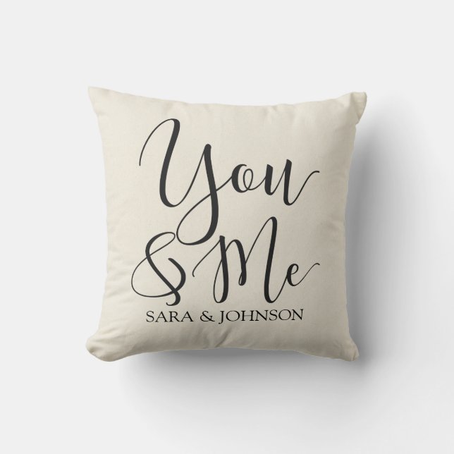 you and me personalized cushion (Front)