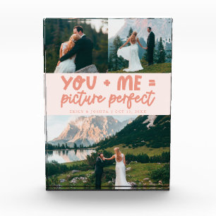You and Me Picture Perfect Newlywed Peach Photo Block