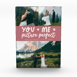 You and Me Picture Perfect Newlywed Pink Photo Block