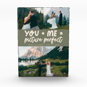 You and Me Picture Perfect Newlywed Sage Green Photo Block