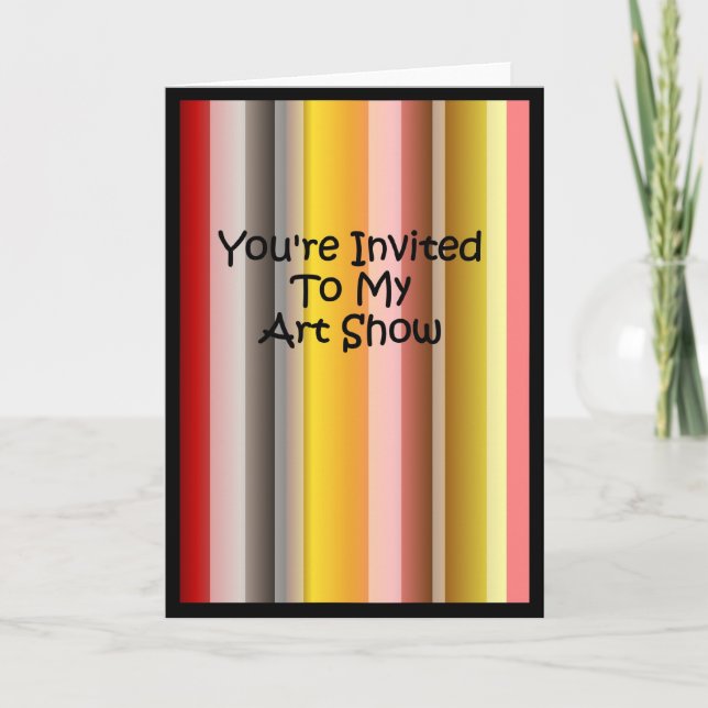 You're Invited To My Art Show Invitation (Front)