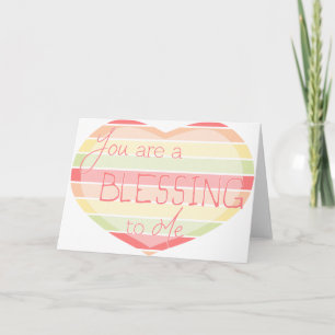 You Are a Blessing To Me Holiday Card