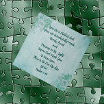 You Are A Child Jigsaw Puzzle Game Scripture<br><div class="desc">Beautiful jigsaw puzzle for anyone! Psalm 1:39. Great promise from God telling you how special you are to Him! Teal background with floral design.</div>
