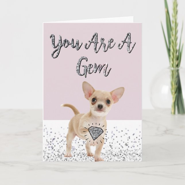 'You Are A Gem' Greeting Card (Front)