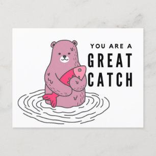 You Are a Great Catch funny love anniversary card