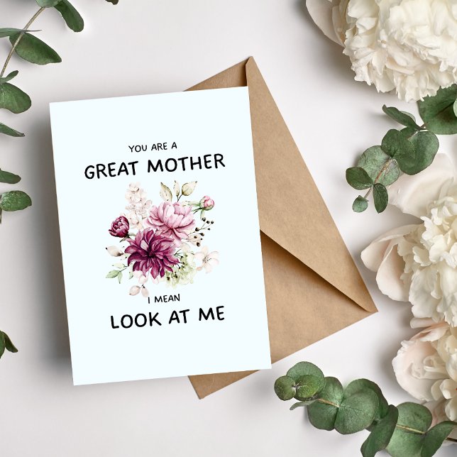 You Are A Great Mother Holiday Card (Creator Uploaded)