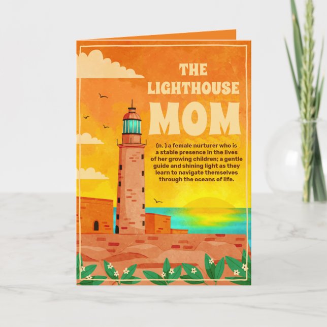 You are a lighthouse mum Mother's Day Personalised Card (Front)