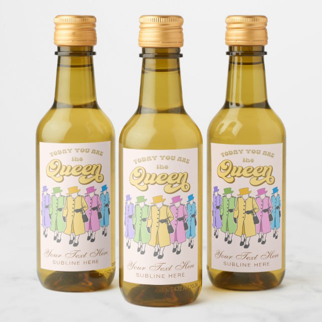 You are a Queen Birthday Jubilee Wine Label (Bottles)