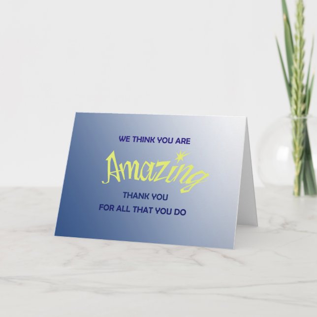 You Are Amazing Card (Front)