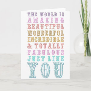 YOU ARE AMAZING CARD