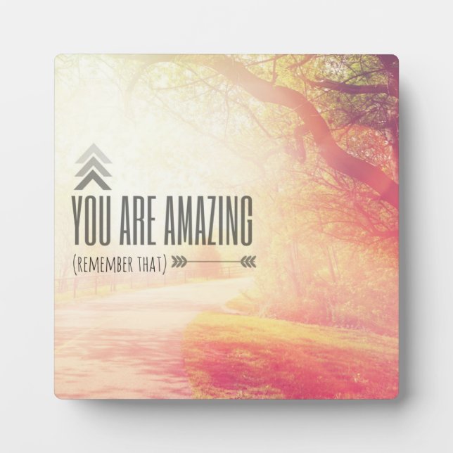You Are Amazing Plaque (Front)