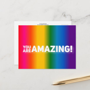 You Are Amazing! postcard