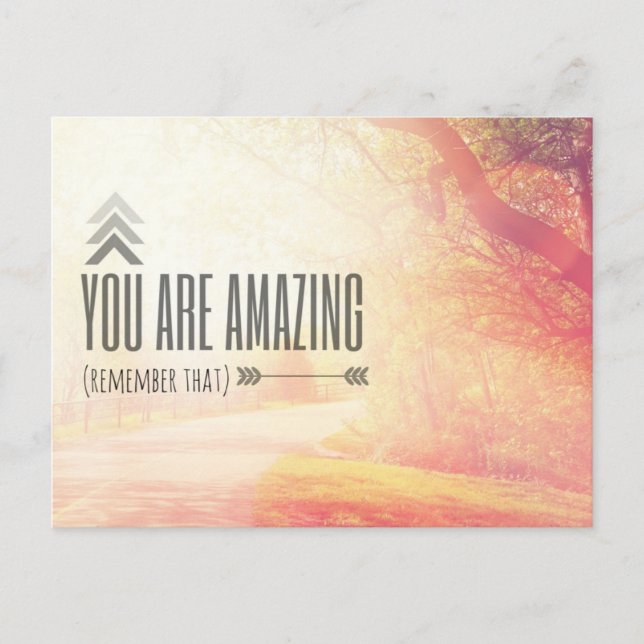 You Are Amazing Postcard (Front)