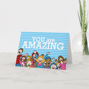 You are amazing teamwork Greeting Card