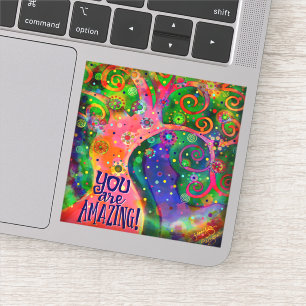 You are Amazing Whimsical Pink Tree