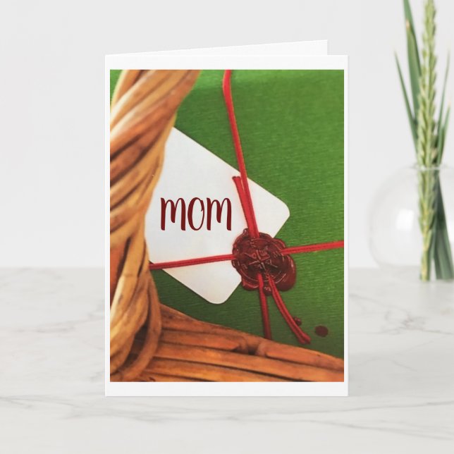 YOU ARE AN "ANGEL"  ****MOM**** AT CHRISTMAS HOLIDAY CARD (Front)