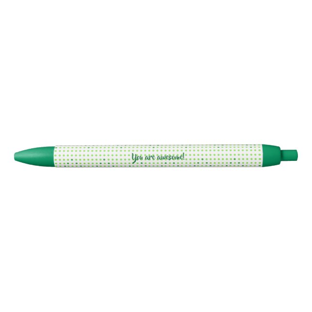 You are awesome, Green Chevron Affirmation Pens (Front)