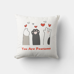 You are awesome pawsome cushion
