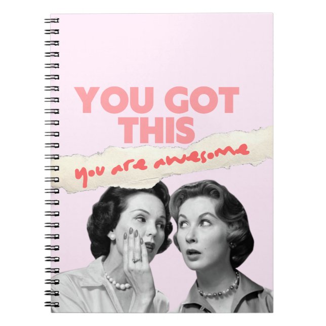 You are Awesome Pink Notebook (Front)