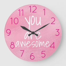 You are awesome Positive Words PINK