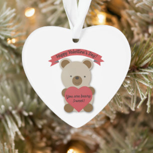 You are Beary Sweet Valentine's Day Bear Ornament