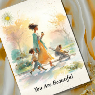You Are Beautiful African American Mother's Day Card