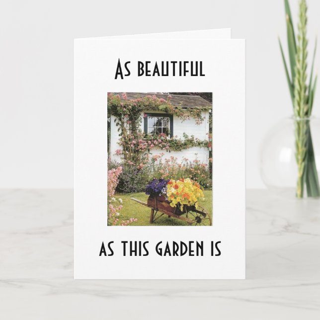 YOU ARE BEAUTIFUL AT "40" AND AT ANY AGE CARD (Front)