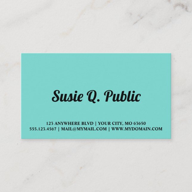 You are Beautiful Business Card (Front)