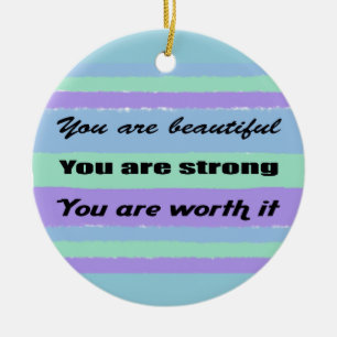 You are Beautiful Ceramic Tree Decoration