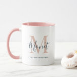 You Are Beautiful Chic Monogram  Mug<br><div class="desc">You Are Beautiful Chic Monogram Mug</div>