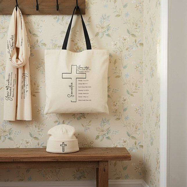 You are beautiful cross personalised tote bag (Creator Uploaded)