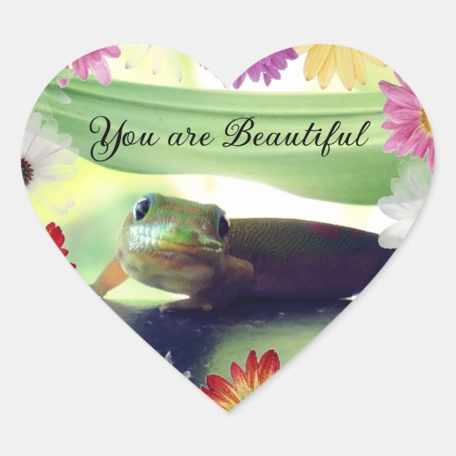 You are Beautiful Heart Sticker (Front)