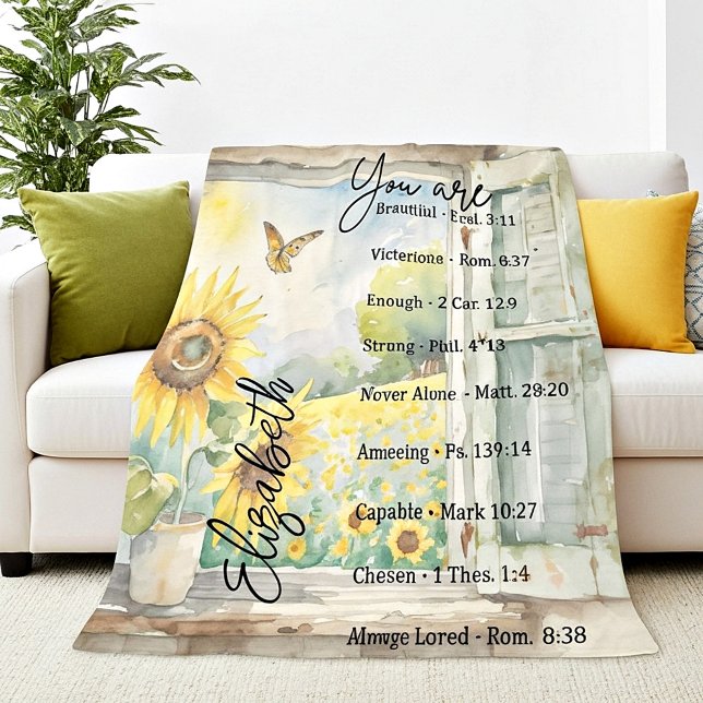 You are beautiful personalised Fleece Blanket (Creator Uploaded)