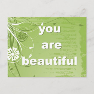 You are Beautiful Postcard