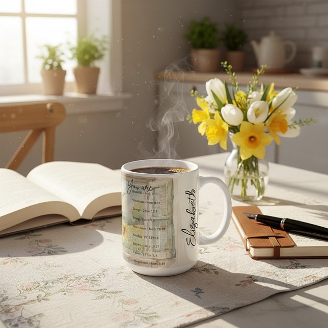 You are: Beautiful, scriptures personalised Coffee Mug (Creator Uploaded)