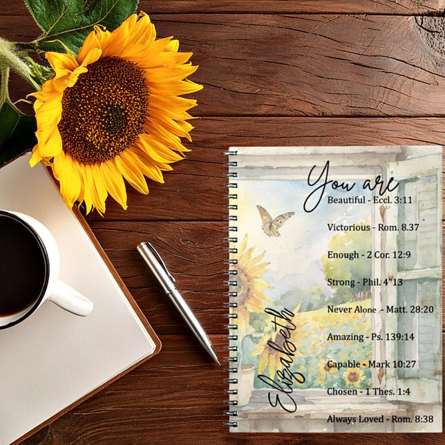 You are: Beautiful, scriptures personalised Notebook (Creator Uploaded)