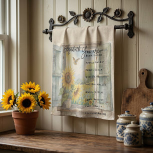 You are: Beautiful, scriptures personalised Tea Towel