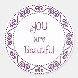 You are Beautiful Stickers