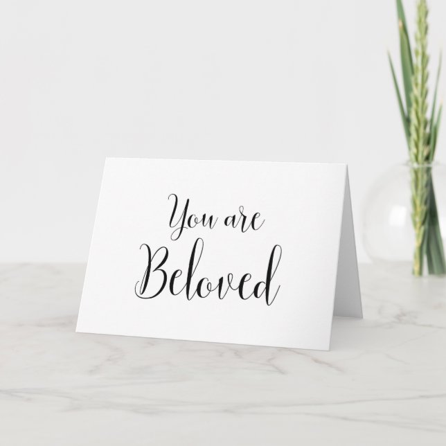 You are Beloved, Inspiring Message Card (Front)