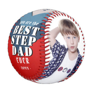 You are Best Step Dad 2 Photo Collage Father`s Day Baseball