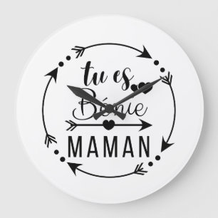 You are blessed mom, dad, mom, mommy large clock