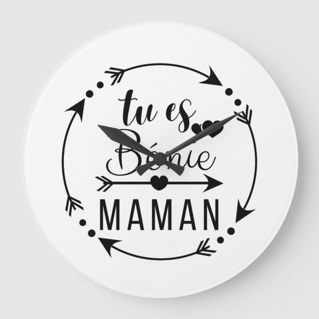 You are blessed mom, dad, mom, mommy large clock (Front)