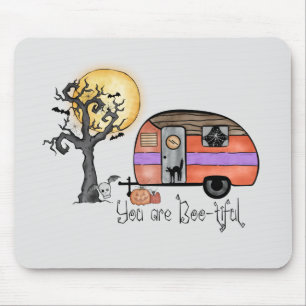You Are Boo-tiful – Camper Van with Spooky Tree Mouse Pad