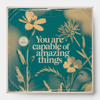 You Are Capable Of Amazing Things Envelope