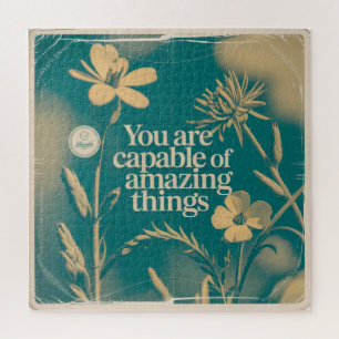 You Are Capable Of Amazing Things Jigsaw Puzzle