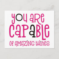 You are capable of Amazing Things Positive White